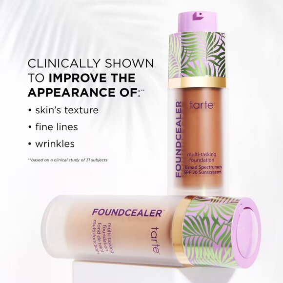 Tarte Babassu Foundcealer Skincare Foundation Broad Spectrum NEW 34S Medium Sand - Picture 6 of 11